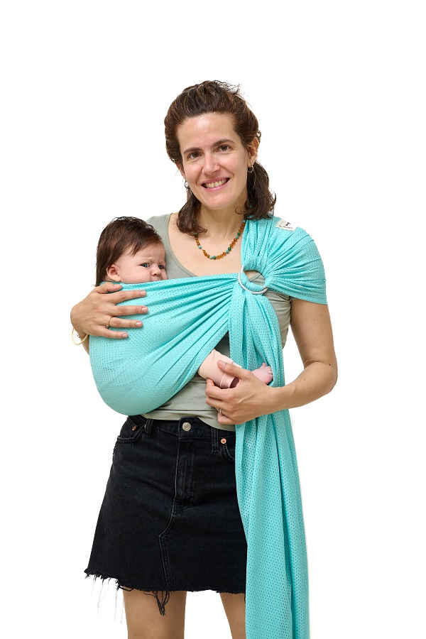 Kangura portabebés Momawo Splash Baby Carrier Sling Aqua