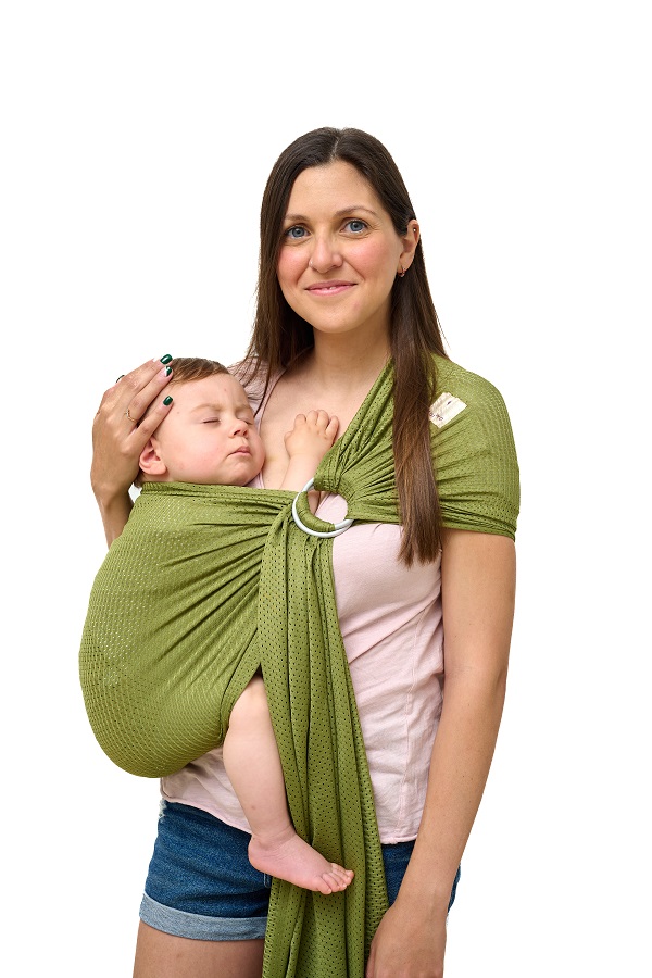 Kangura portabebés Momawo Splash Baby Carrier Sling Caki