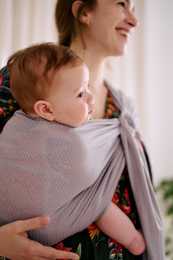 Kangura portabebés Momawo Splash Baby Carrier Sling Grey