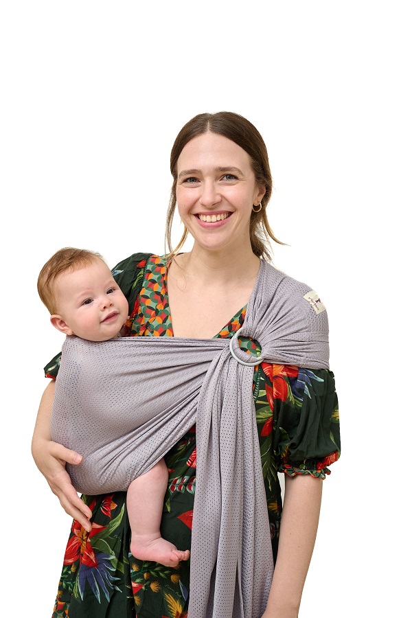 Kangura portabebés Momawo Splash Baby Carrier Sling Grey